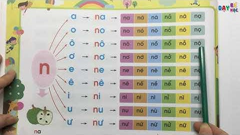 Đánh vần tiếng Việt - Ghép vần chữ N với các nguyên âm và dấu thanh - Dạy bé học