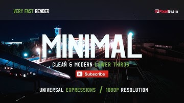 Clean Minimal Lower Thirds After Effects Template - Free Download