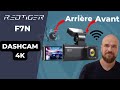 Dashcam redtiger f7n  elle filme lavant et larriere