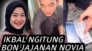 Ikbal Fauzi Sibuk Ngitungin Bon Jajanan Novia Giana