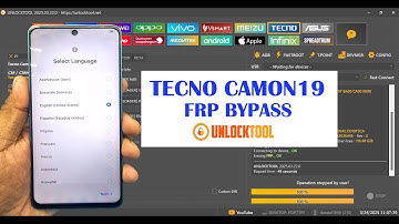 TECNO CAMON 19 FRP BYPASS UNLOCK TOOL