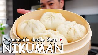 Cómo hacer Pan al vapor relleno de Carne, 'NIKUMAN', desde Cero | Cocina japonesa con Yuta