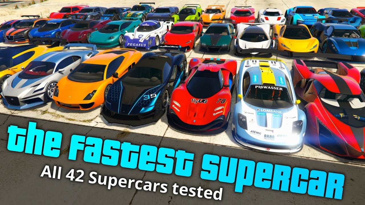 Gta V Which Is Fastest Supercar Acceleration Test Youtube