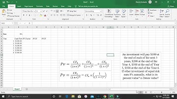 Present and Future Value of Mixed Stream