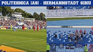 Zi de meci azi la Sibiu: FC Hermannstadt - Poli Iași. În pauză, va fi  prezentată cupa mondială la minifotbal, câștigată de România