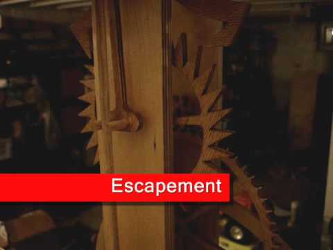 Wooden Gear Clock - "Ascent"