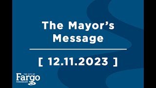 The Mayor's Message - 12.11.2023