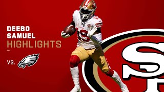 Every Deebo Samuel Catch From his 93-Yard Performance vs. Eagles | San Francisco 49ers