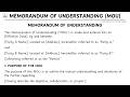 How To Write A Legal MOU Memorandum of Understanding Template Steo by Step Guide | Writing Practices
