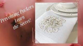 How to Avoid Puckers in Machine Embroidery