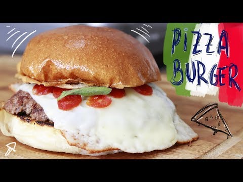 Como fazer Hambúrguer caseiro - Pizza Burguer - Hambúrguer Caseiro