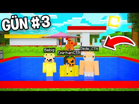 24 SAAT BOYUNCA HAVUZDAN SON ÇIKAN KAZANIR! 🌊 - MİNECRAFT