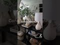 Calm and Cosy Console Table Styling for very small spaces