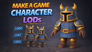 Creating LODs in Maya (Game Character Optimization)