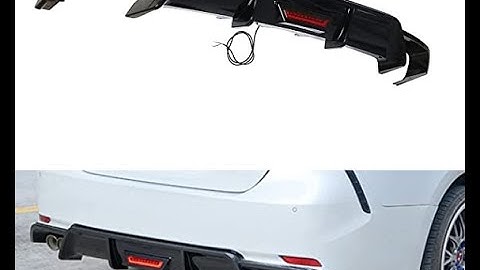 Arkdeffon Rear Bumper Diffuser with LED Light Toyota Camry 2018-2022 (Glossy Black) Install