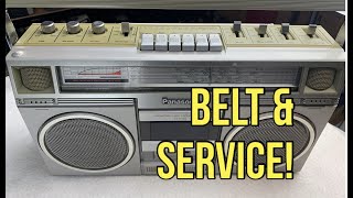 Panasonic RX-5030L Belt Change & Service. Radio Cassette Repair Boombox Restoration. Retro RX5030