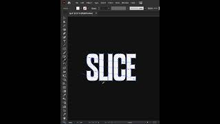 ⚡Slice Text in Adobe Illustrator #shorts #illustrator