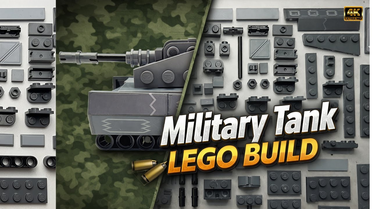 Military Tank Built Lego|  Build Lego Tank Craft