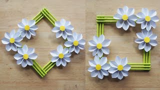 Home decoration ideas | Paper Flowers Wall Hanging | Easy Wall Decoration with Paper