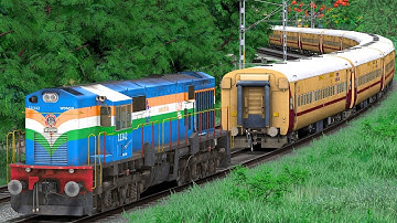 WDM3D SHUNTING ICF UTKRISHT TRAIN COACH | BUMPY RAILROAD | Train Simulator | Railwork | NTG GAMING