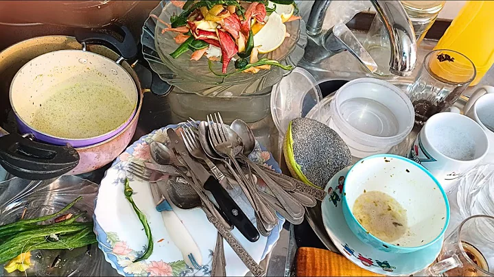 Relaxing ASMR Dishwashing | Water & Sponge Sounds for Deep Sleep