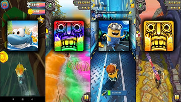 Run Fish Run Vs Temple Run 2 Holi Festival Vs Minion Rush Despicable Me Vs Temple Run 2 Sky Summit