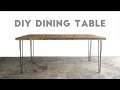 Hairpin Wood Table
