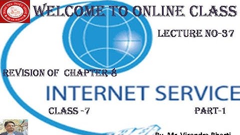 Revision of Ch 8 Internet Services (Part-1) Class 7 Lecture No 37