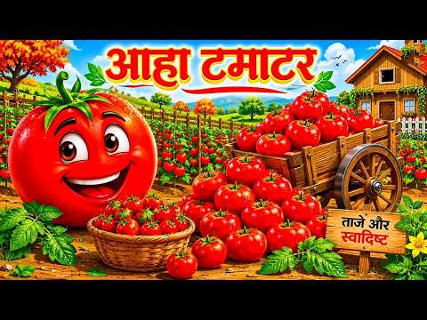Aaha Tamatar Bade Mazedaar | Kids Hindi Nursery Rhymes | Kids Songs | Rhymes For kids | DF Kids Tv