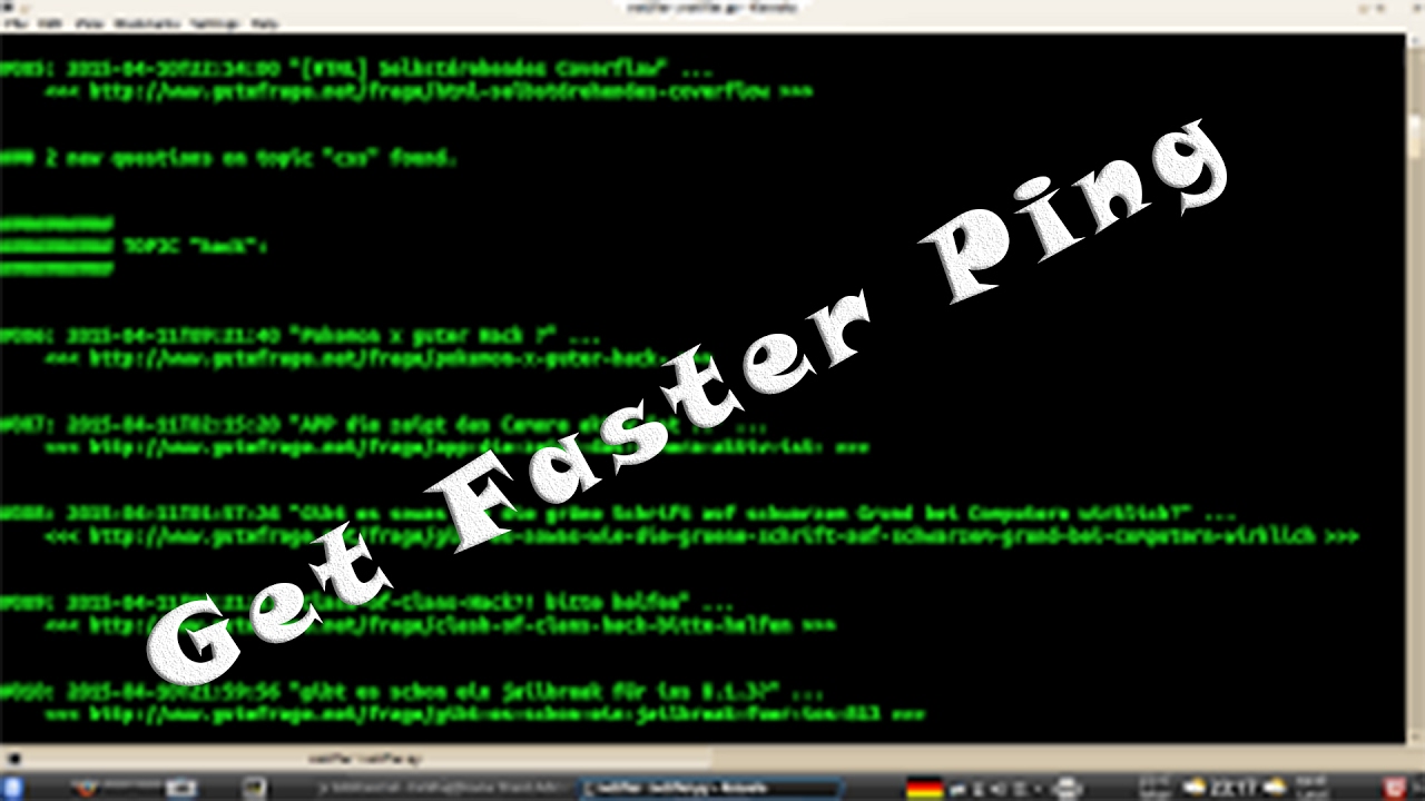 Ping Verbessern Ping Verbessern