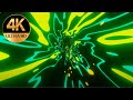 10 hour cool Green color neon rays abstract tunnel background video loop 4k animation live wallpaper