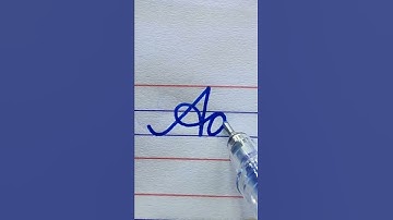 Aa - how to write cursive writing | how to learn cursive handwriting