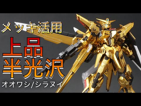 RGアカツキ【オオワシ/シラヌイ】黄金メッキ・半光沢仕上げ