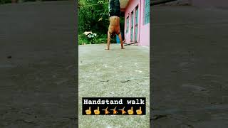 Handstand Walk at home ?fitness india shorts desiworkout waitforend himachal