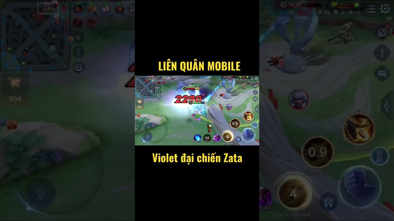 #short LIÊN QUÂN MOBILE | VIOLET ĐẠI CHIẾN ZATA #38