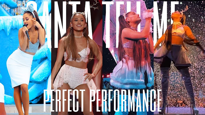 ariana grande - santa tell me (perfect performance)