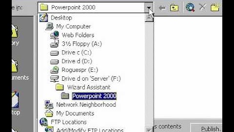 Microsoft Office PowerPoint 2000 Save presentation as a web page