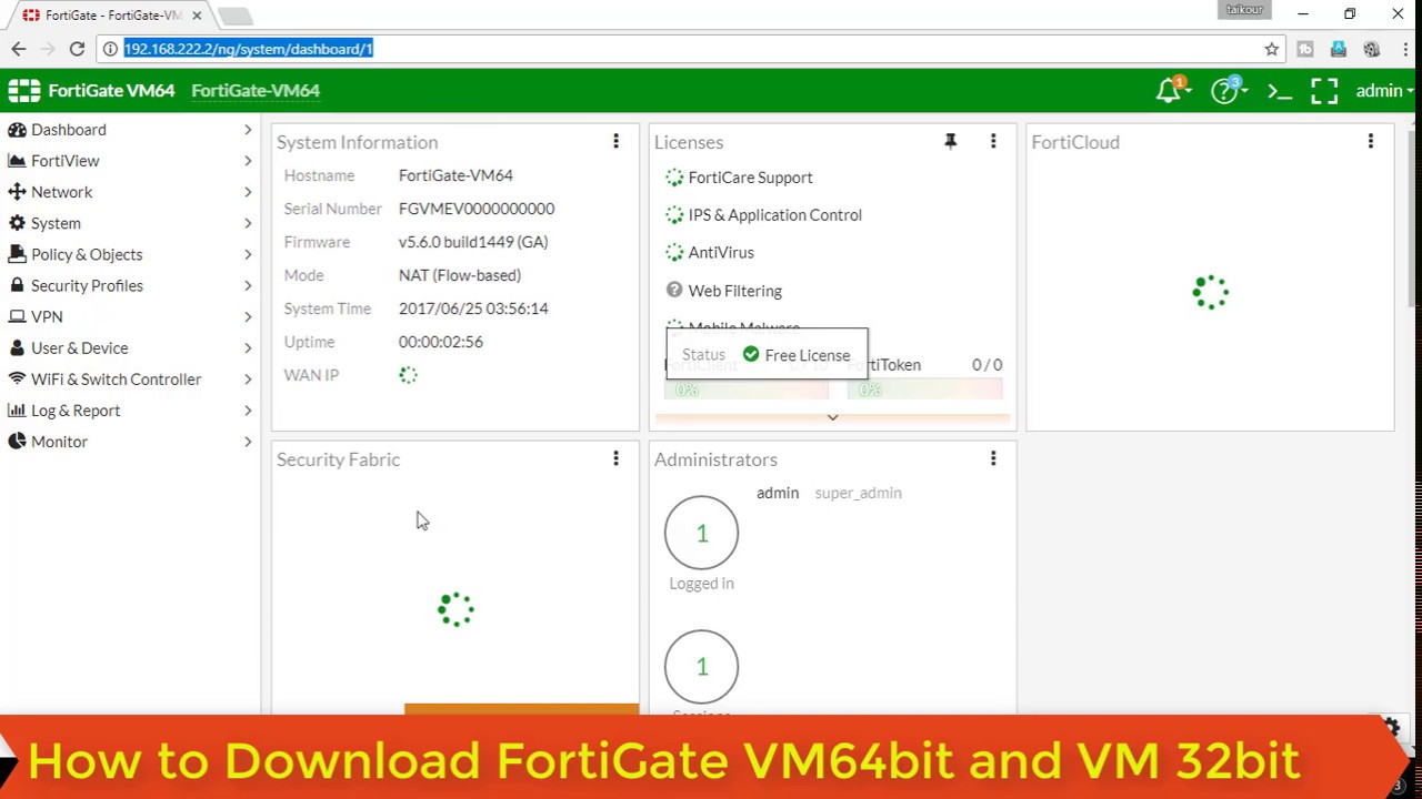 fortigate vm demo license