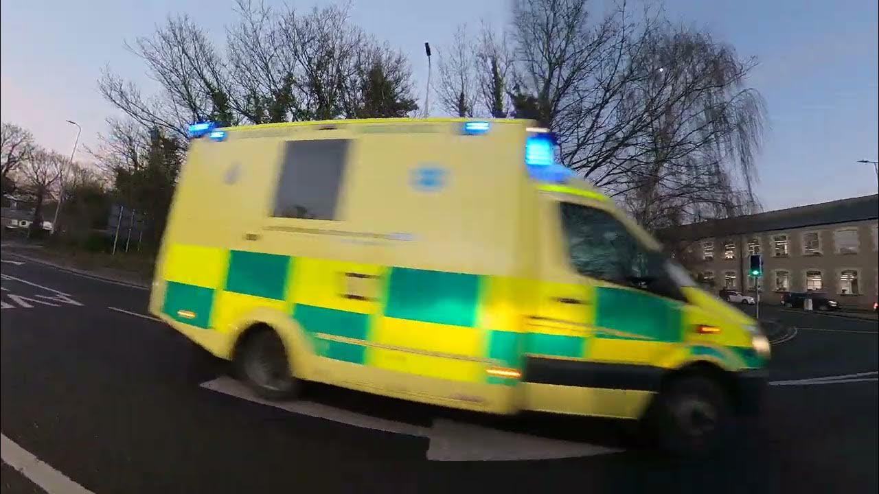 Driving at the Chippenham Bridge centre roundabout and the Ambulance