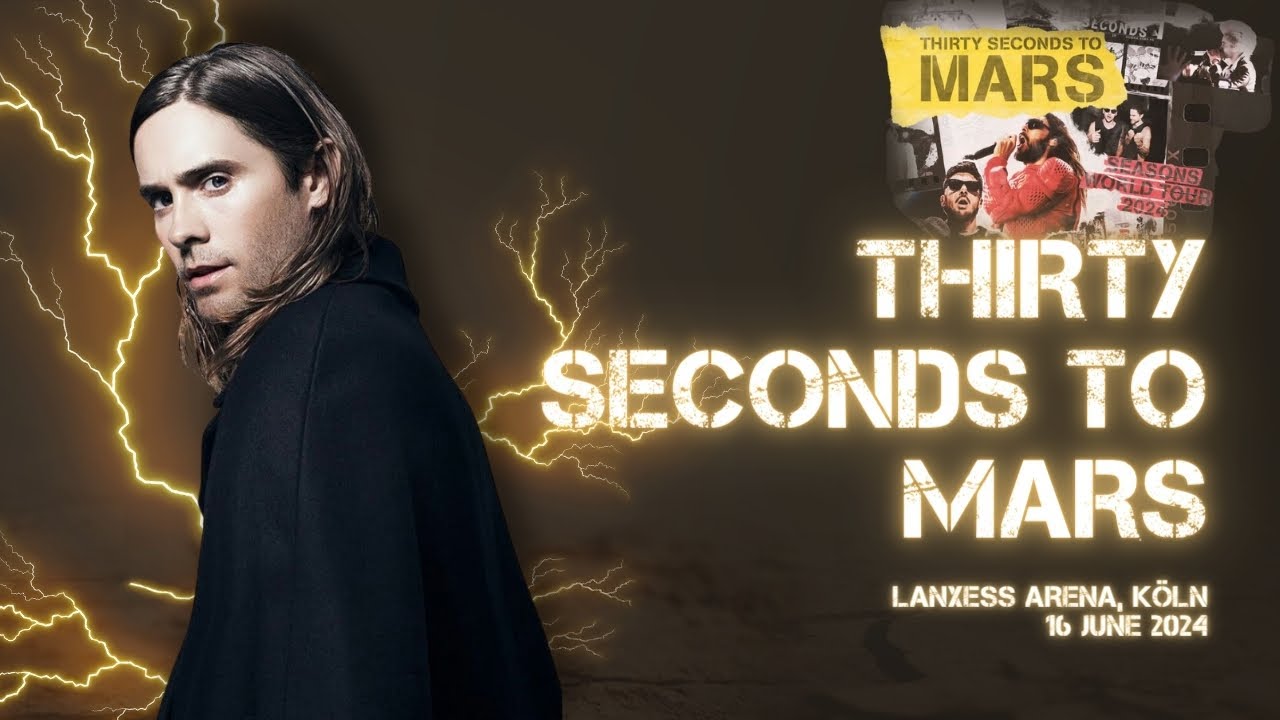 30 seconds to Mars. The final concert of the world tour 2024 in Europe. Cologne, Germany, 16.06.2024