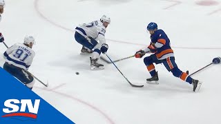 Jordan Eberle Get Islanders On The Board With Backhand Goal Through Traffic