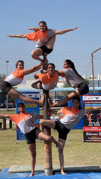 #mallakhamb girls #kheloindia #calisthenics #mallakhambtrick #yoga
