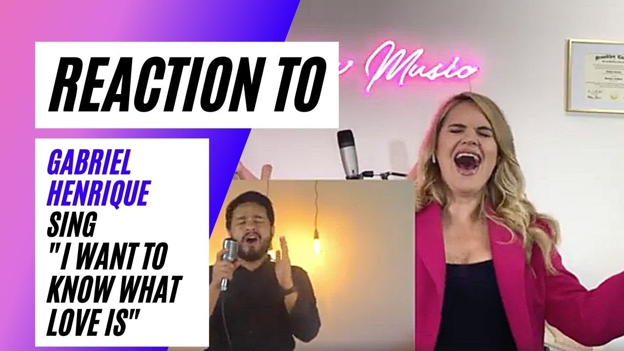 Voice Teacher Reacts to  Gabriel Henrique - I Want to Know What Love Is (Cover Mariah Carey)