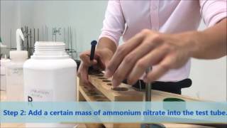 Testing for ammonia gas