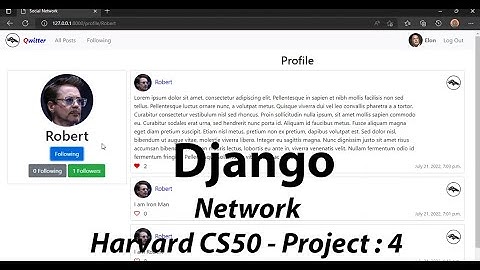 CS50 Project 4 (Network) - CS50