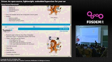 FOSDEM 2015 - Developer Room - Embedded - Car Hypervisor