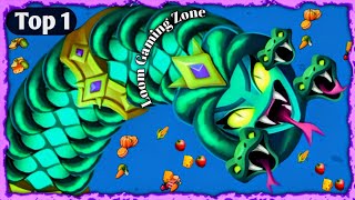 Worms Zone io Best snake Gameplay | Saamp wala game | Snake Game | snake io | Rắn Săn Mồi game #070 screenshot 5