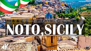 Beautiful Noto, Sicily 4K • Relaxing Italian Music, Instrumental Romantic • Video 4K UltraHD