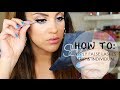 How To Apply False Lashes: Strip & Individuals