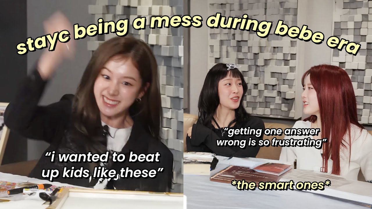 stayc being a mess during bebe era | stayc funny moments! #stayc #스테이씨 #kpop #kpopfunny